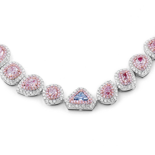 Fancy Pink Diamond Necklace - Dalby Diamonds