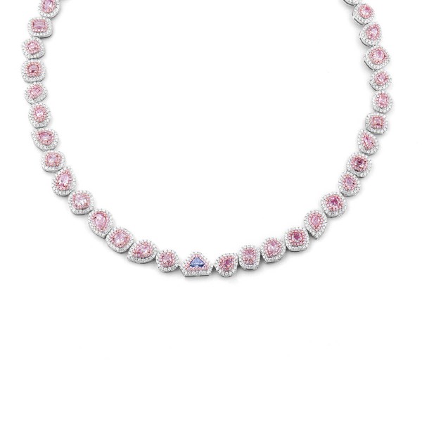 Morganite Pink Necklace for Women Big Square Pink Diamond Cubic Zirconia  Pendant | Wish