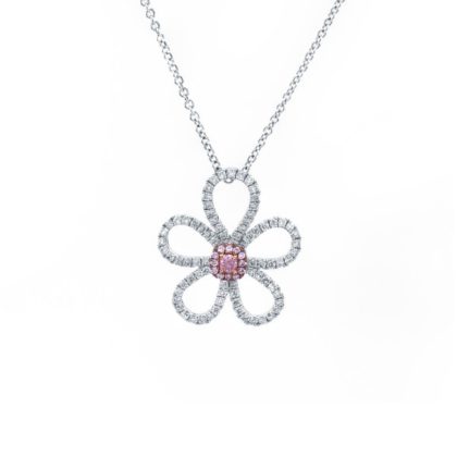 Royal Pink Blue Diamond Necklace - Dalby Diamonds