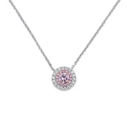 Royal Pink Blue Diamond Necklace - Dalby Diamonds