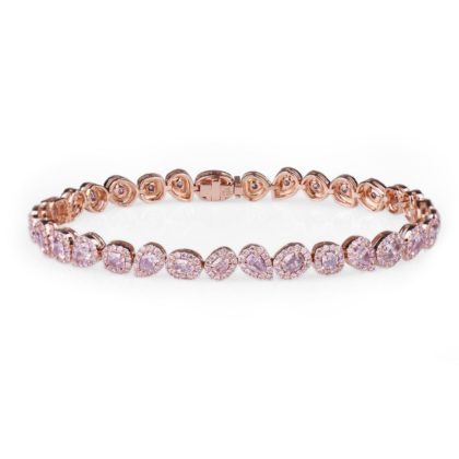 Royal Pink Blue Diamond Necklace - Dalby Diamonds