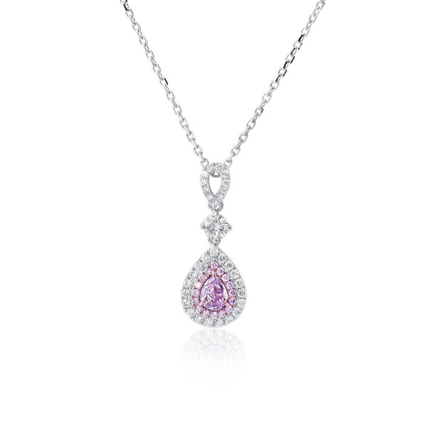 Fancy Brownish Purple Pink Diamond Pendant - Dalby Diamonds