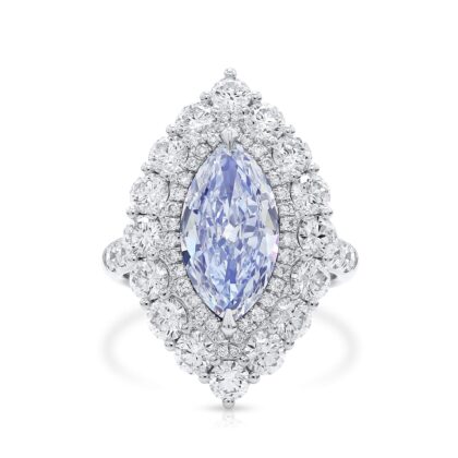 Royal Pink Blue Diamond Necklace - Dalby Diamonds