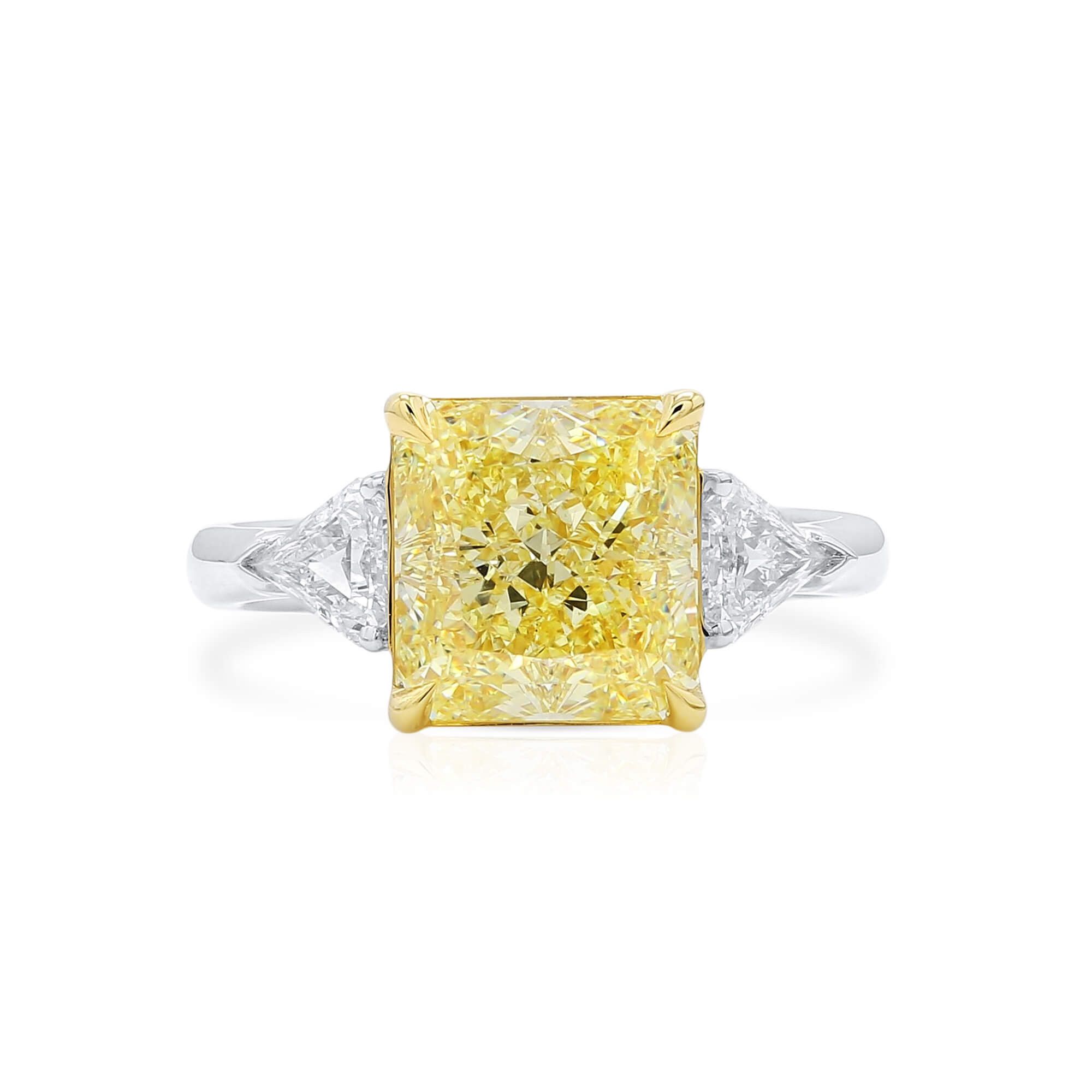 Fancy Light Yellow Diamond Ring - Dalby Diamonds