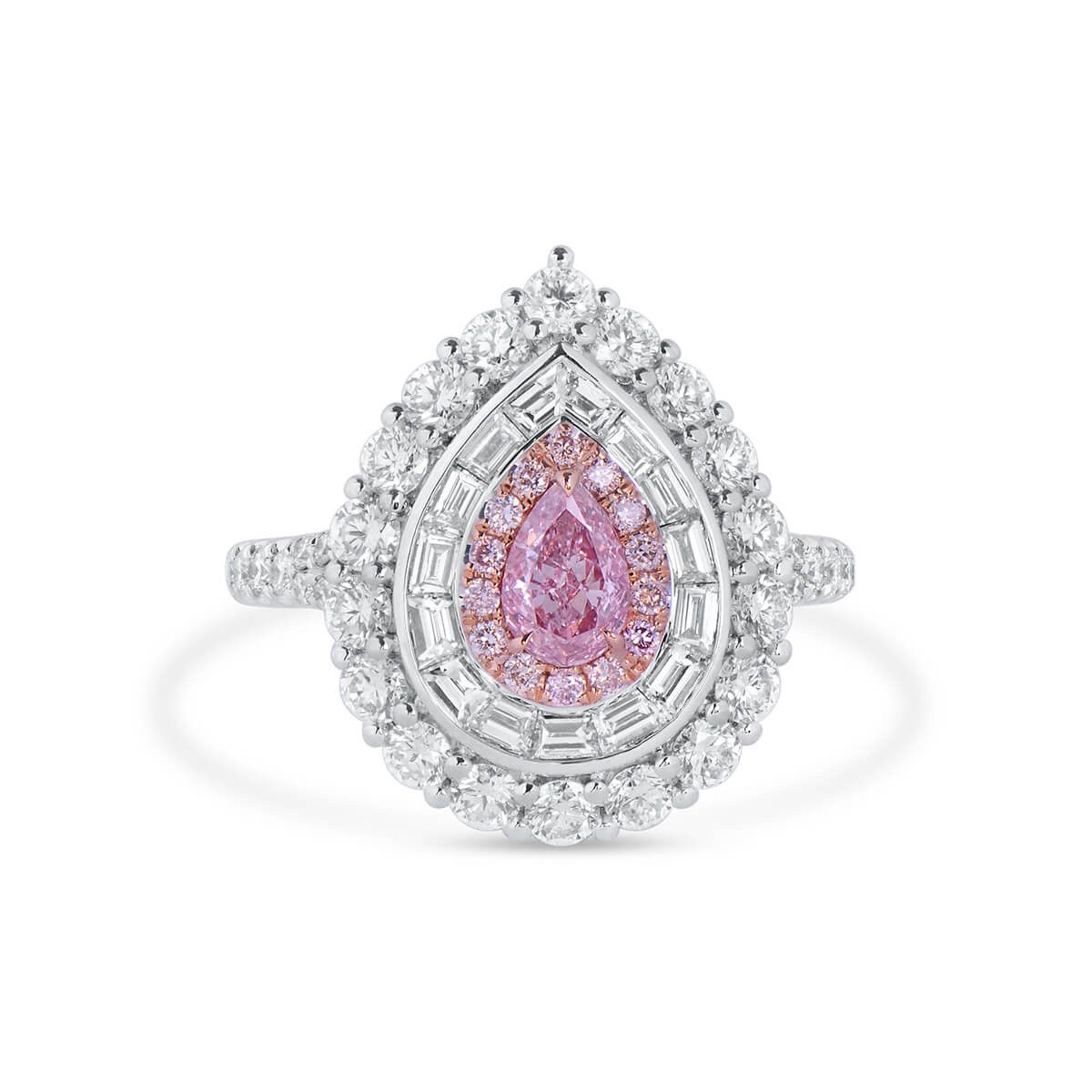 Pink Diamond 5.34ct Pear Ring Dubai | Parure Atelier