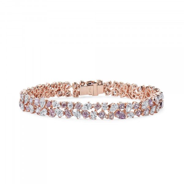 Fancy Pink Diamond Bracelet - Dalby Diamonds