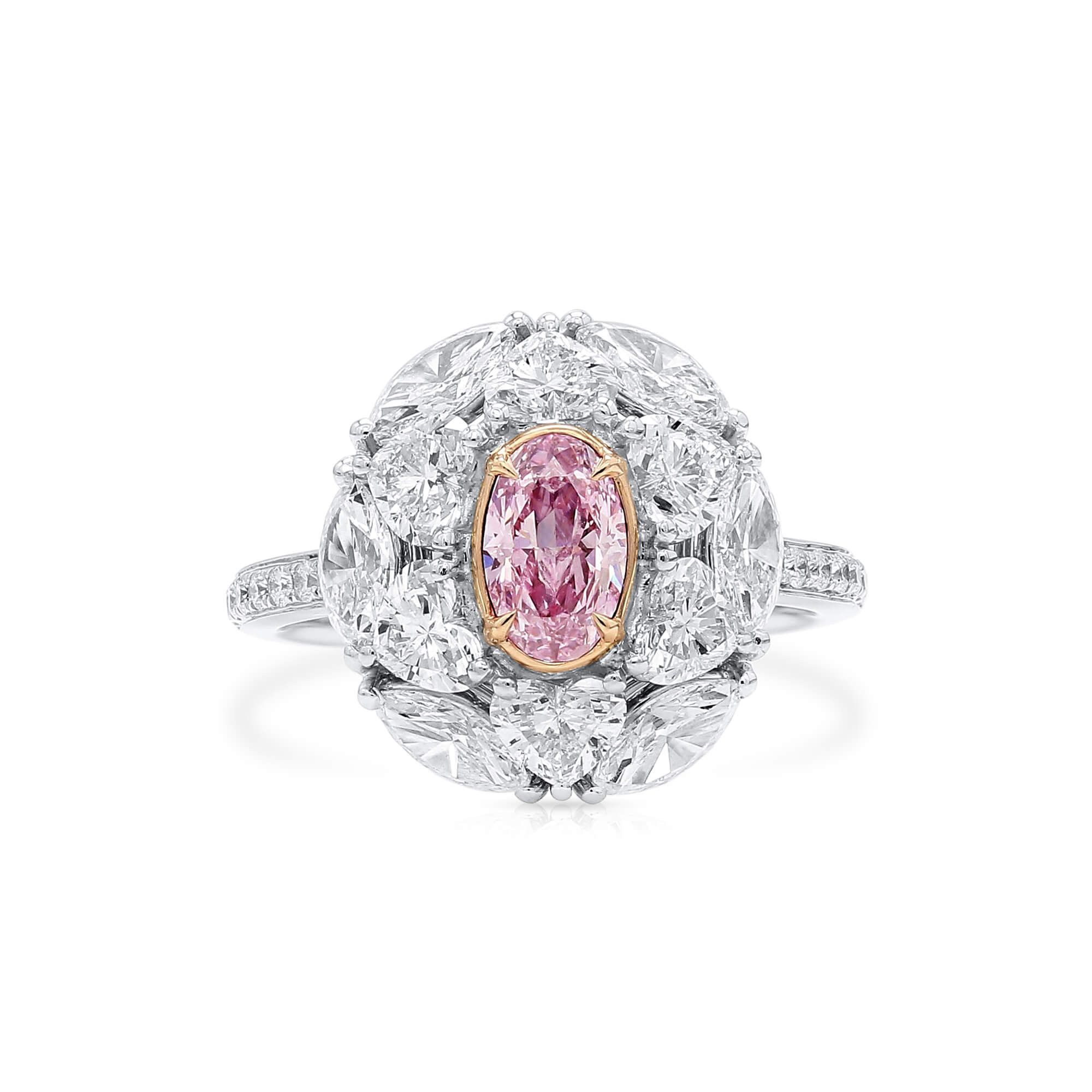 Fairy Floss Pink Oval Cut Sapphire Ring - Gem Breakfast